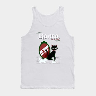 karma is a cat red Tank Top